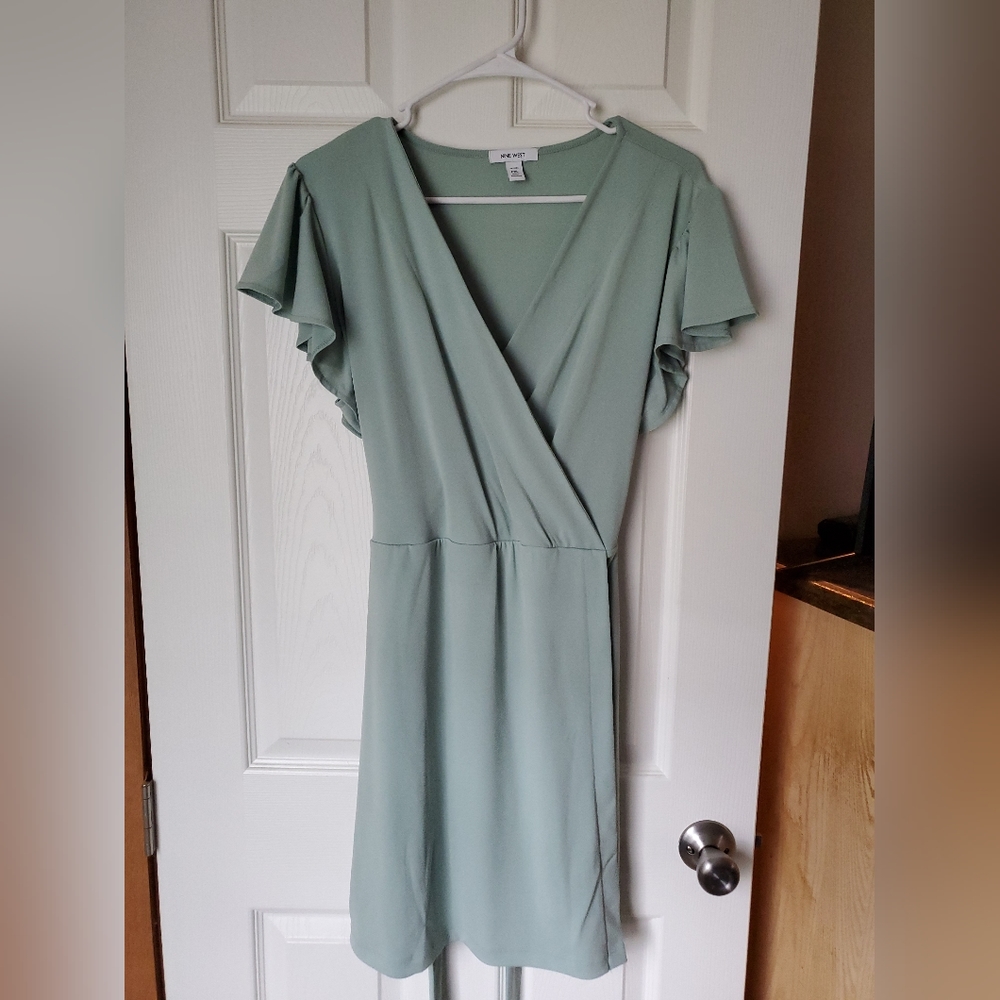 Mint wrap dress